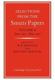 Cover of: Selections from the Smuts Papers by 