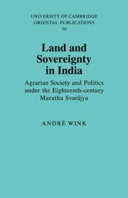 Land and Sovereignty in India by André Wink