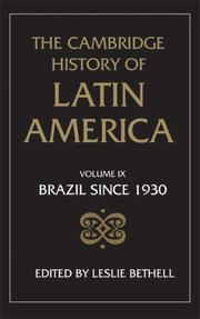Cover of: Cambridge History of Latin America by Leslie Bethell