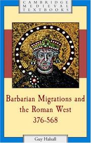 Cover of: Barbarian Migrations and the Roman West, 376 - 568 (Cambridge Medieval Textbooks)