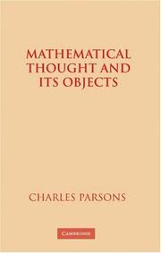 Cover of: Mathematical Thought and Its Objects by Charles Parsons