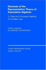 Cover of: Elements of the Representation Theory of Associative Algebras by Daniel Simson, Andrzej Skowronski