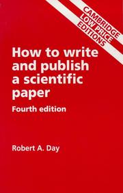 Cover of: Write Scientific Paper by Robert A. Day, Day