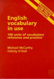 Cover of English vocabulary in use