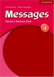 Cover of: Messages 4 Teacher's Resource Pack (Messages)