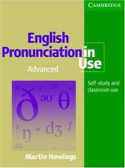 Cover of: English Pronunciation in Use Advanced with Answers (English Pronunciation in Use)