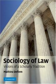 Sociology of law by Mathieu Deflem