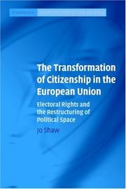Cover of: The Transformation of Citizenship in the European Union | Jo Shaw