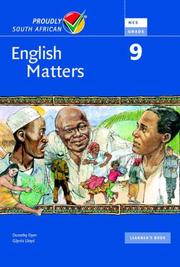 Cover of: English Matters Grade 9 Learner's Pack by Dorothy Dyer, Glynis Lloyd