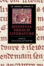 Cover of: The Cambridge Companion to Medieval French Literature (Cambridge Companions to Literature) by 