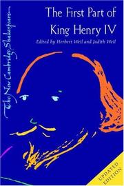 Cover of: First Part of King Henry IV (The New Cambridge Shakespeare) by 