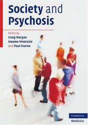 Cover of: Society and Psychosis