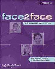 Cover of: face2face Upper Intermediate Teacher's Book (face2face)