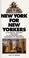 Cover of: New York for New Yorkers
