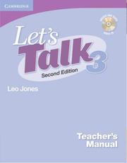 Cover of: Let's Talk Teacher's Manual 3 by Leo Jones