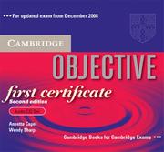 Cover of: Objective First Certificate Audio CD Set