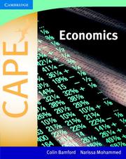 Cover of: Economics for CAPE by Colin Bamford