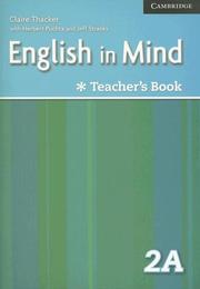 Cover of: English in Mind Level 2A Combo Teacher's Book (English in Mind) by Claire Thacker, Cheryl Pelteret