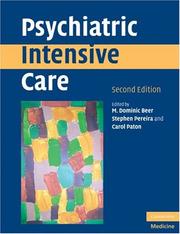 Cover of: Psychiatric Intensive Care