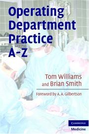 Cover of: Operating Department Practice A-Z by Tom Williams, Brian Smith
