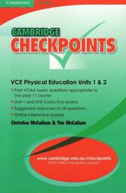 Cover of: Cambridge Checkpoints VCE Physical Education Units 1&2