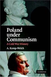 Cover of: Poland under Communism by Anthony Kemp-Welch