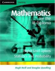 Cover of: Mathematics for the IB Diploma Higher Level: Statistics and Probability (Maths for the IB Diploma)