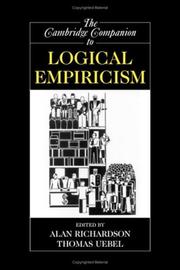Cover of: The Cambridge Companion to Logical Empiricism (Cambridge Companions to Philosophy)