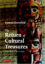 Cover of: The Return of Cultural Treasures by Jeanette Greenfield