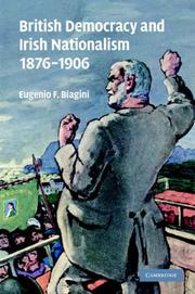 Cover of: British Democracy and Irish Nationalism 1876-1906