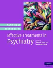 Cover of: Cambridge Textbook of Effective Treatments in Psychiatry