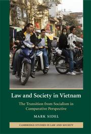Cover of: Law and society in Vietnam