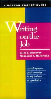 Cover of: Writing on the Job: A Norton Pocket Guide