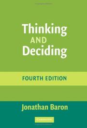 Cover of: Thinking and Deciding by Jonathan Baron