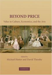 Cover of: Beyond Price: Value in Culture, Economics, and the Arts (Murphy Institute Studies in Political Economy)