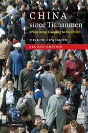 Cover of: China since Tiananmen by Joseph Fewsmith