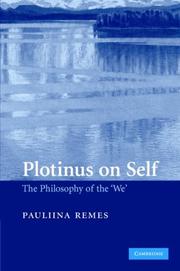 Cover of: Plotinus on Self: The Philosophy of the 'We'