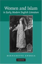 Cover of: Women and Islam in Early Modern English Literature