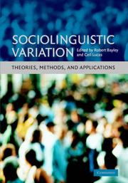 Cover of: Sociolinguistic Variation by 