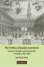 Cover of: The Politics of Jewish Commerce by Jonathan Karp