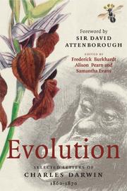 Cover of: EVOLUTION: Selected Letters of Charles Darwin 1860-1870 (Selected Letters of C. Darwin)
