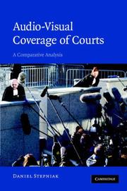 Cover of: Audio-visual Coverage of Courts by Daniel Stepniak, Daniel Stepniak