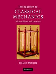Cover of: Introduction to Classical Mechanics by David Morin