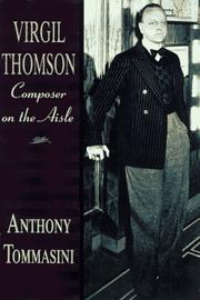 Cover of: Virgil Thomson by Anthony Tommasini