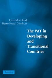 Cover of: The VAT in Developing and Transitional Countries