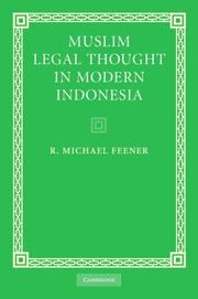 Cover of: Muslim Legal Thought in Modern Indonesia by R. Michael Feener