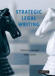 Cover of: Strategic Legal Writing