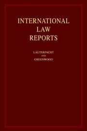 Cover of: International Law Reports: Volume 132 (International Law Reports)