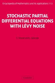 Cover of: Stochastic Partial Differential Equations with Lévy Noise | S. Peszat