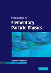 Cover of: Introduction to Elementary Particle Physics by Alessandro Bettini